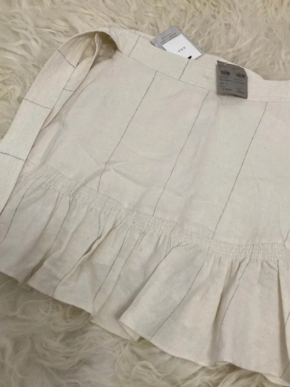A.L.C. Linen Knee-Length Skirt 2290 - Picture 5 of 9